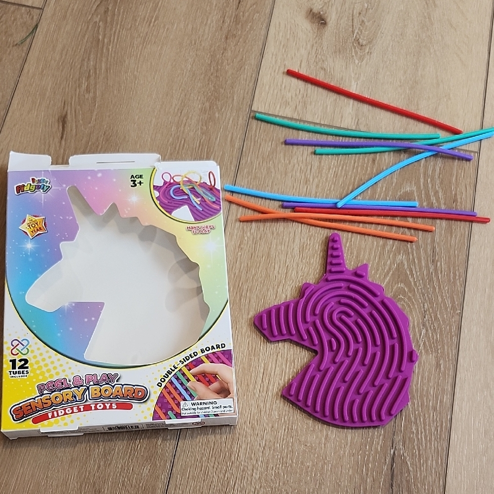 Purple Unicorn Sensory Board